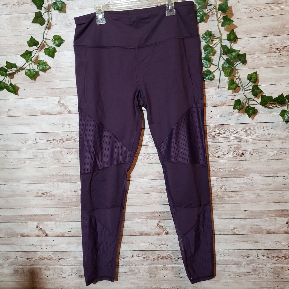 Victoria's Secret Sport Purple Total Knockout Tights Leggings Active Gym Fitness